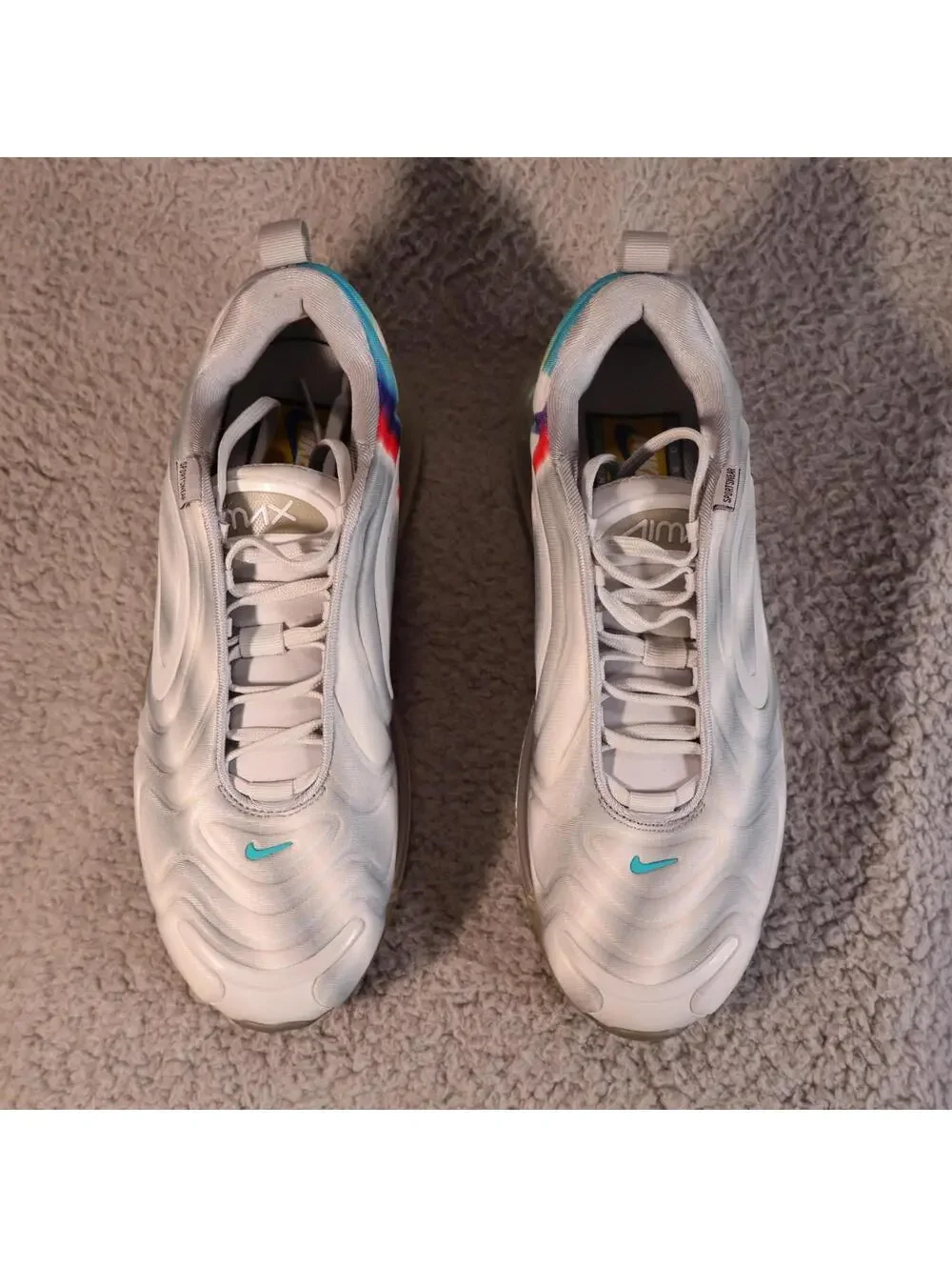 Nike Air Max 720 Low Geology - sz 7Y GS - Rainbow Pride